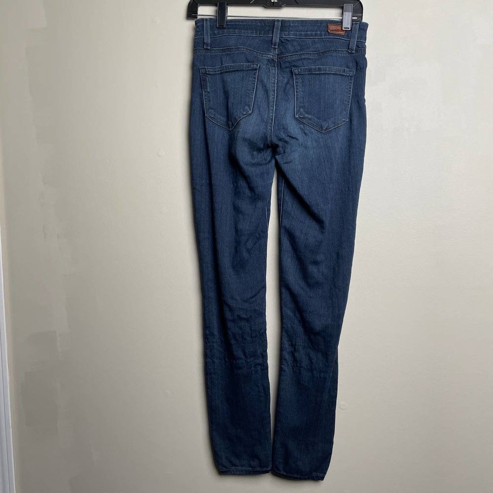 Paige Dark Wash Denim Light Weight 5 Pocket Skinny Jeans 26 - Picture 2 of 14